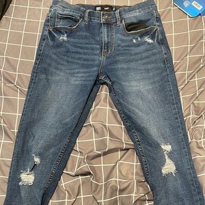 RSQ Dark Blue Men’s Skinny Ripped Jeans. Size 30x30